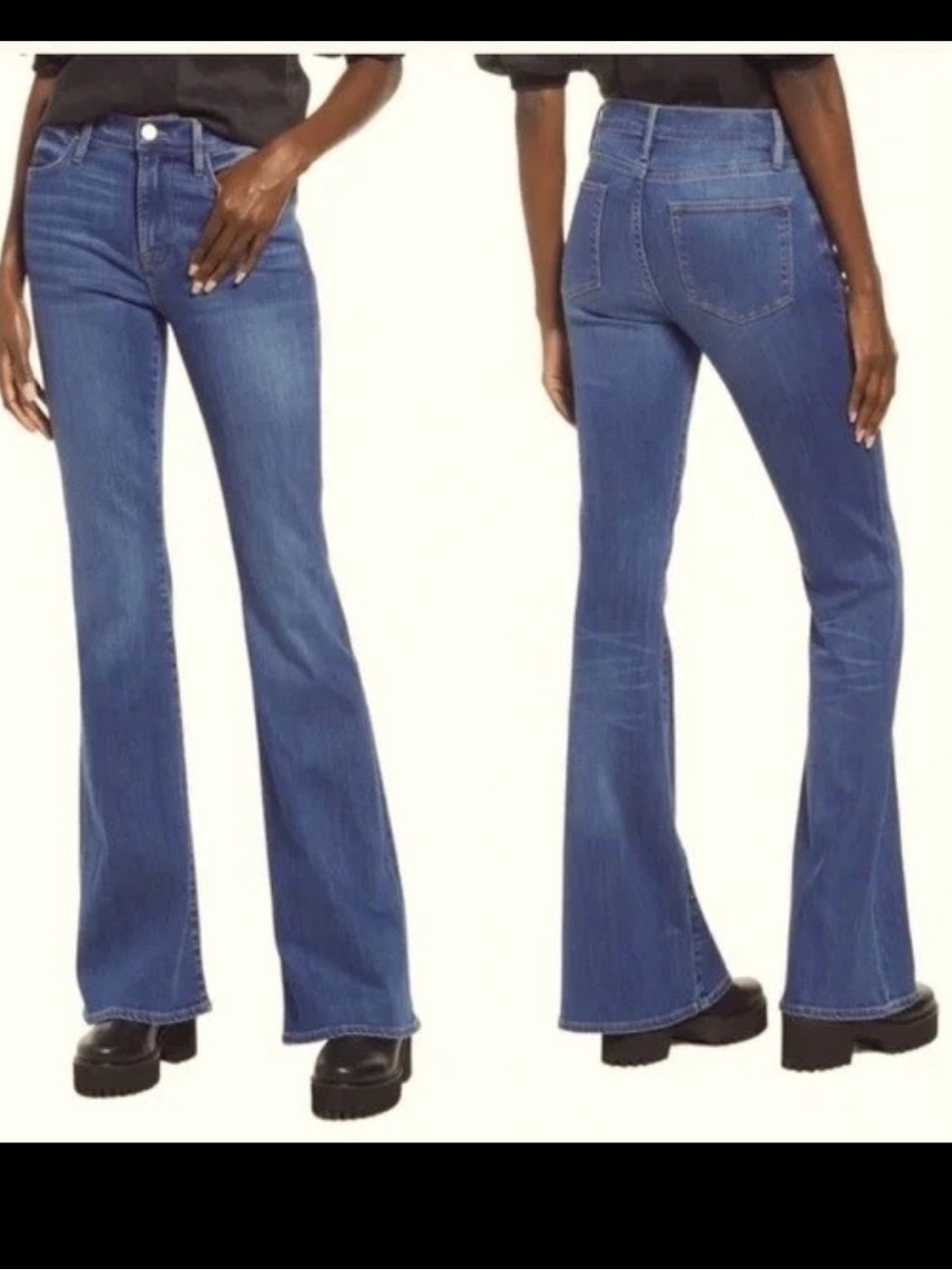 Frame Denim Women's Le High Flare Century Blue Jeans